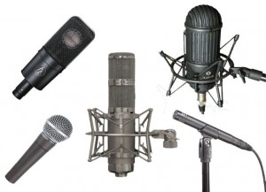 A selection of Audio Technica Microphones