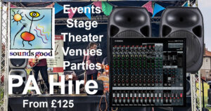 PA for Events Stage Theatre Venues Parties